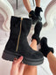 Stylische Zipper-Boots