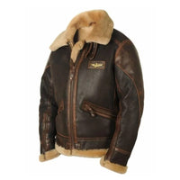 Vintage Pilotenlederjacke